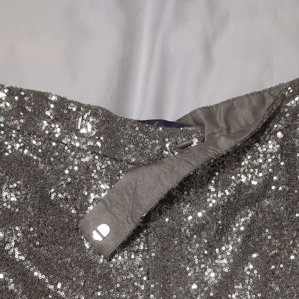 Welles Embellished Wide-Leg Pant. Ralph Lauren Collection - Picture 8 of 12